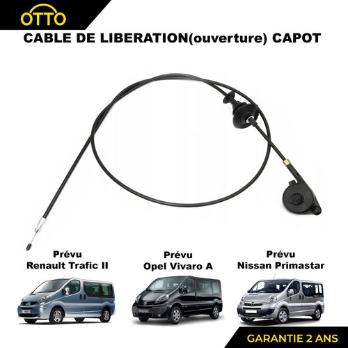 Release cable hood opening for